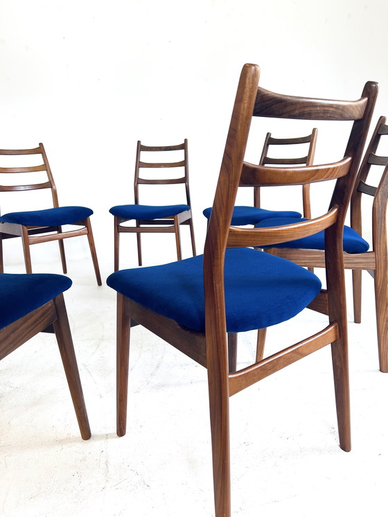 Image 1 of 8x chaise de salle à manger restaurée, Casala '60s