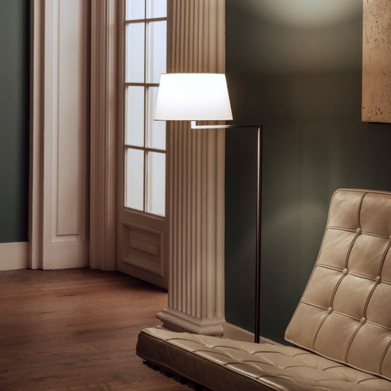 Image 1 of Santa Cole - Lampadaire Americana blanc/nickel satiné