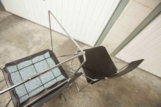 Image 1 of Set di 3 sedie minimaliste della linea X di Niels Jorgen Haugesen per Hybodan