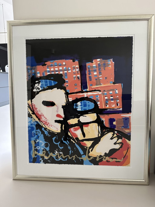 Zeefdruk Herman Brood “City Love”