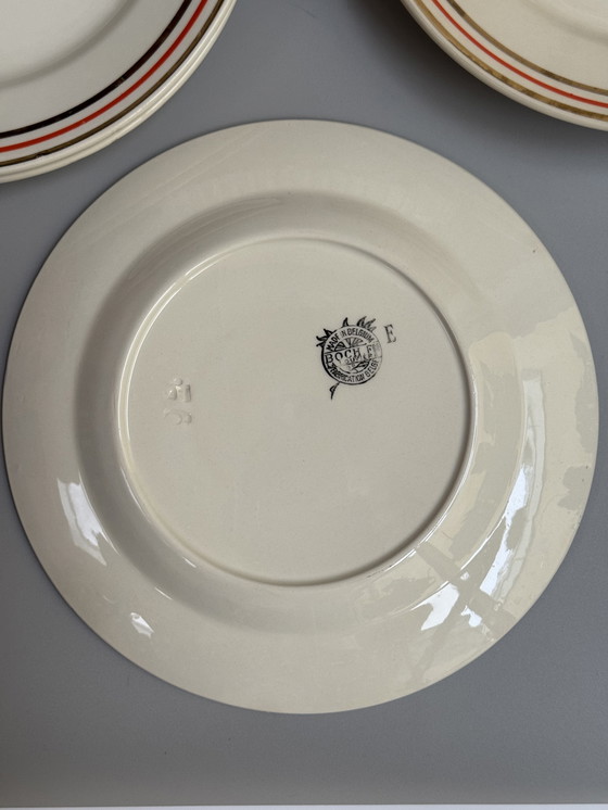 Image 1 of Boch Frères La Louvière, Belgio – Anni '40, 25 cm - Set di 6 Piatti Piani Vintage
