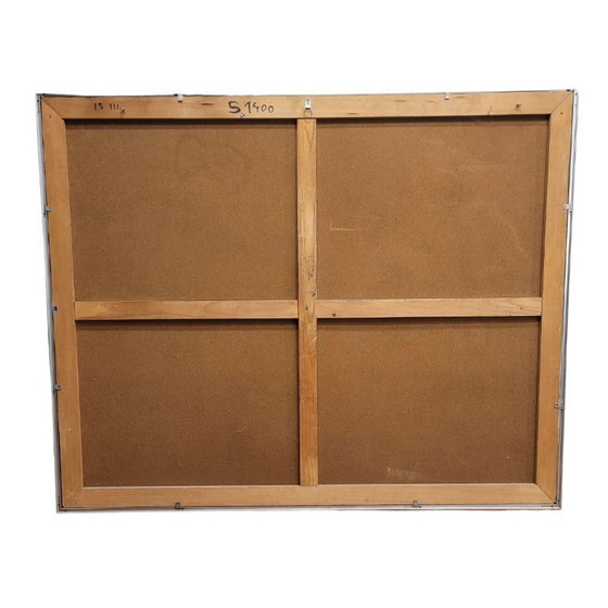 Image 1 of Acrylverf op canvas “Schaakbordlandschap”, Andrés Segovia, 20e eeuw – Argentinië / Spanje