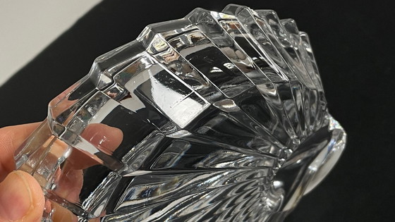 Image 1 of Cenicero en forma de concha Cristal de época