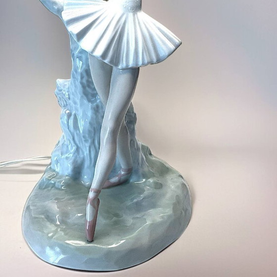 Image 1 of Lladro porseleinen lamp "Ballerina" (1969, Spanje - zeldzaam)