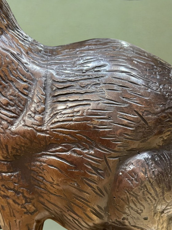 Image 1 of Scultura animale – Lepre / Coniglio in bronzo – 35 cm