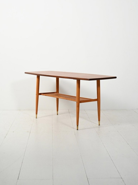 Image 1 of Coffee table in teak with boat shape