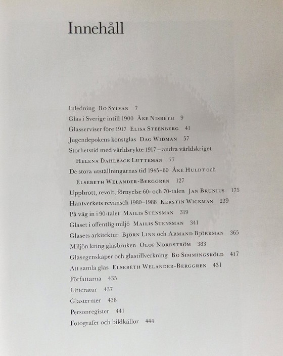 Image 1 of Svenskt Glas - Coffee table book about the history of Swedish glass 1150-1990