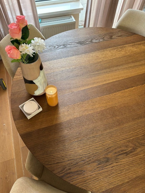 Image 1 of Qliv Cross Dining Table 145cm Round