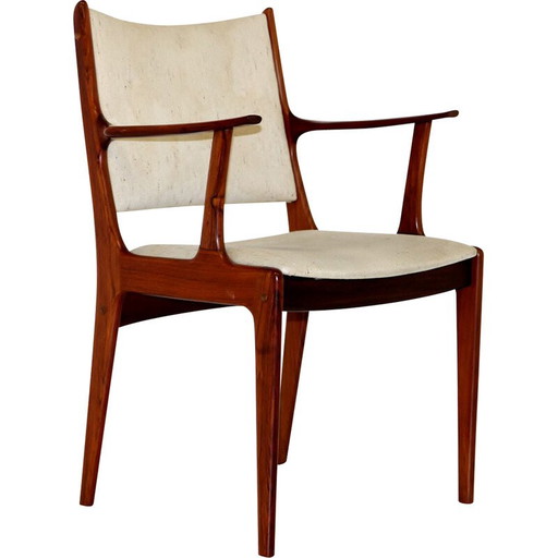 Poltrona vintage in palissandro di Johannes Andersen per Uldum Møbelfabrik, Danimarca 1960