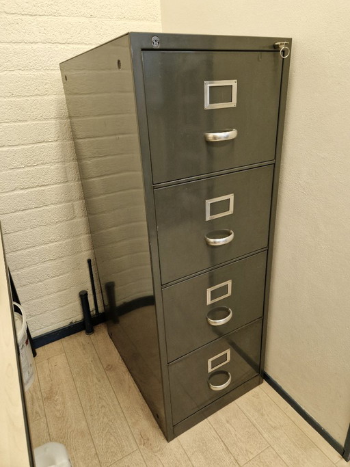 Cassettiera in acciaio Gispen, anni '50