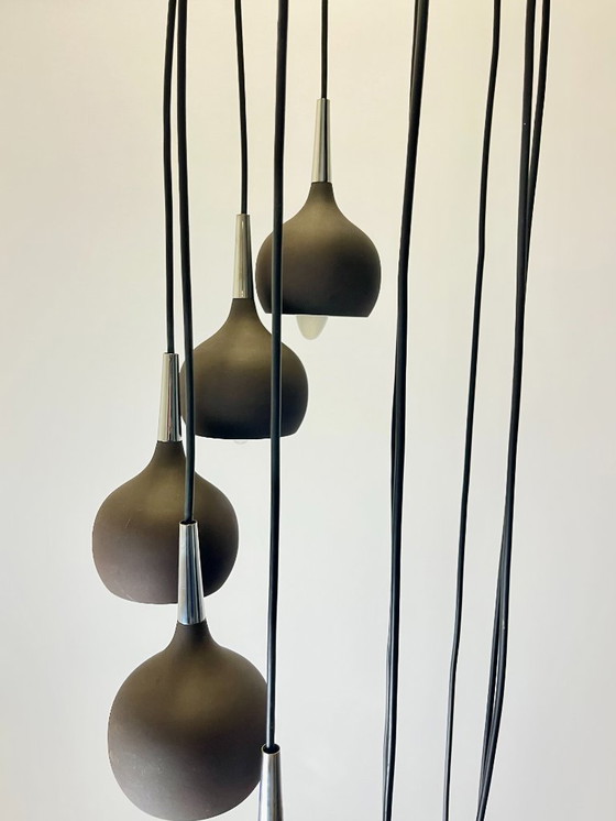 Image 1 of Lampada a sospensione vintage Hans-Agne Jakobsson Dome per AB Markaryd - Design svedese degli anni '70, 10 paralumi