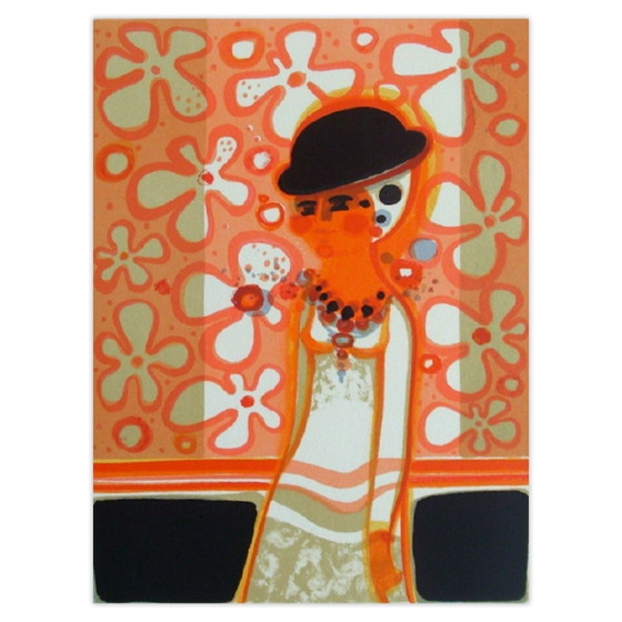 Image 1 of Frédéric MENGUY Die Engelsfrauen - Träumerei Signierte Lithografie 1975