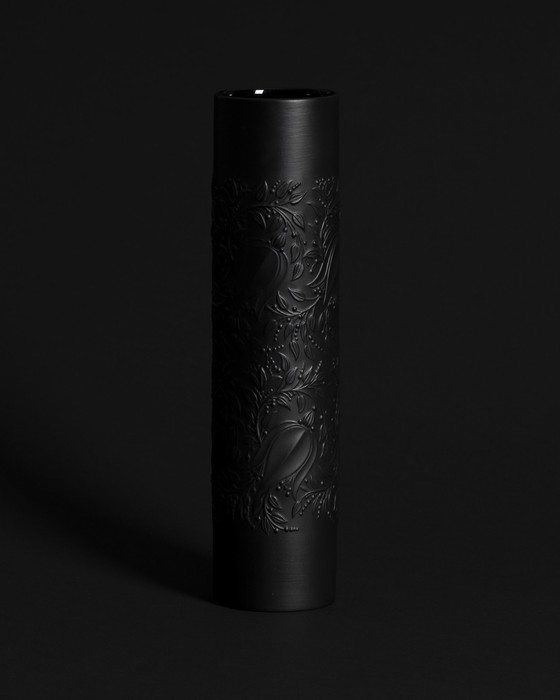 Image 1 of Rosenthal Vase Duo Bjørn Wiinblad Bisque Porcelaine Noire Matte Relief MCM WGP