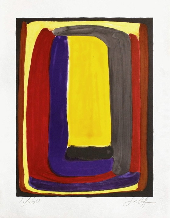 Image 1 of Michel SALOFF-COSTE Composition II dimensions to be revised Signed lithograph 2008