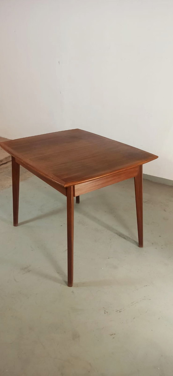 Image 1 of Mid century teak extendable dining table 