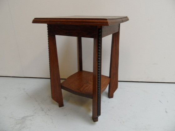 Image 1 of Art Nouveau bijzettafel Amsterdamse School