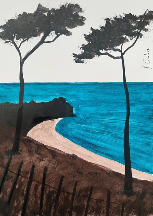 Artist's sketch on paper, 21x15cm
