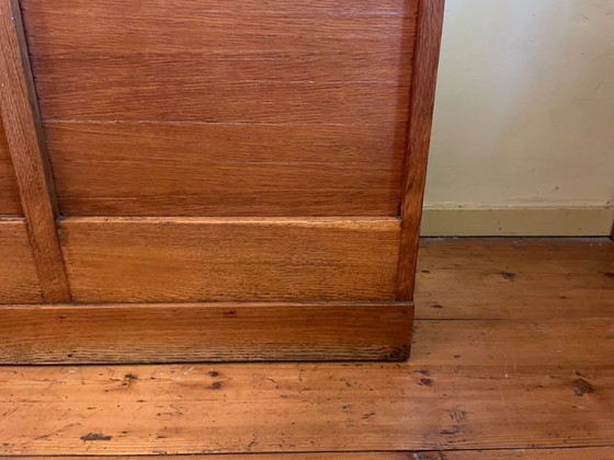 Roller Shutter Archive Music Cabinet, 3-Panel, 50s French – Storage cabinet, Wood (photo 5 of 20)