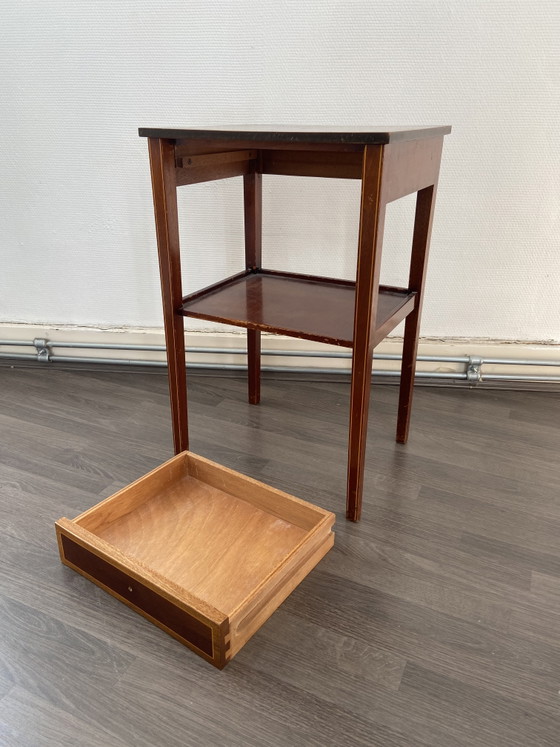 Table d’Appoint Ancienne Marquetée Style Directoire – Tables d'appoint, Wood (photo 4 of 10)
