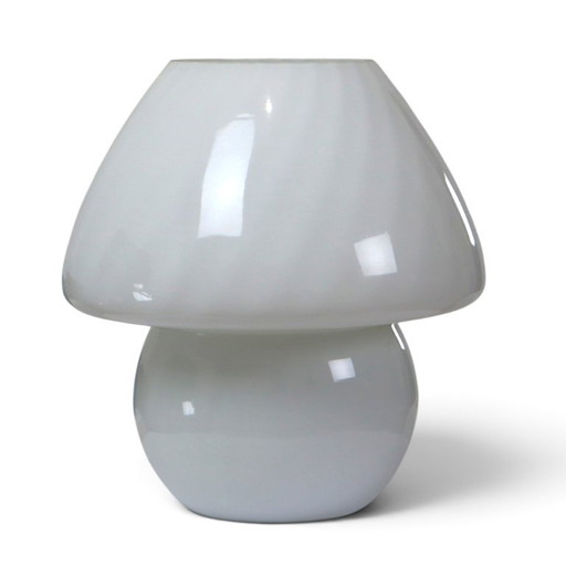 White Mushroom Lamp by WSB Leuchten Germany 1960s