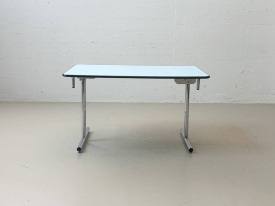 Image 1 of Mesa plegable Kelko azul práctica