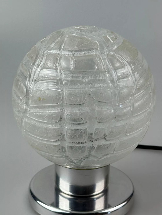 Image 1 of Lampe de chevet des années 60 70 Chrome Doria Verre Space Age Design