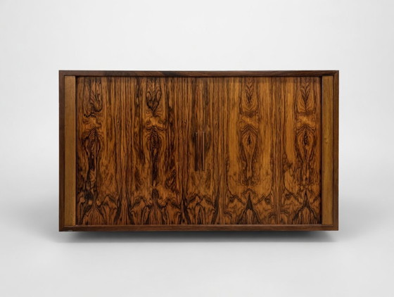 Image 1 of Palissanderhouten tambourkast van Kai Kristiansen voor Feldballes