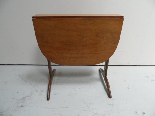 Mid Century drop-leaf side table