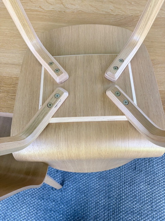 Image 1 of 8x Muuto Visu oak chairs