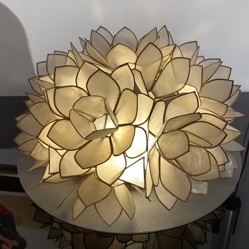 Vintage Rausch capiz ceiling lamp