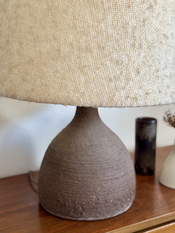 Image 1 of Vintage XL Ceramic Table Lamp Brutalist