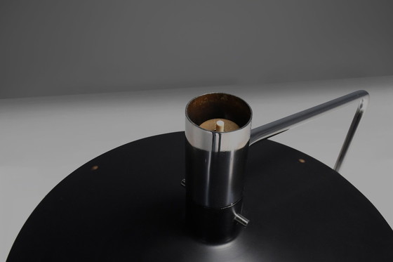 Image 1 of Tafellamp van metaal, chroom en marmer, ontworpen door Georges Frydman voor EFA, Frankrijk, jaren 60.