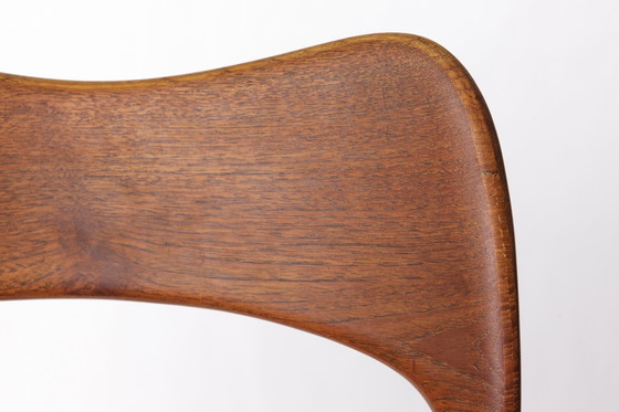 Image 1 of 1 of 8 Arne Hovmand-Olsen Chair for Mogens Kold, Danish Teak & Danish Cord, 1960s Mid-Century Modern