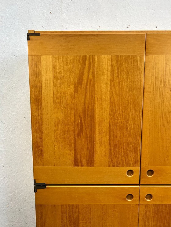 Image 1 of Buffet/armoire haute vintage, en bois de hêtre, Ibisco, Italie, années 1970