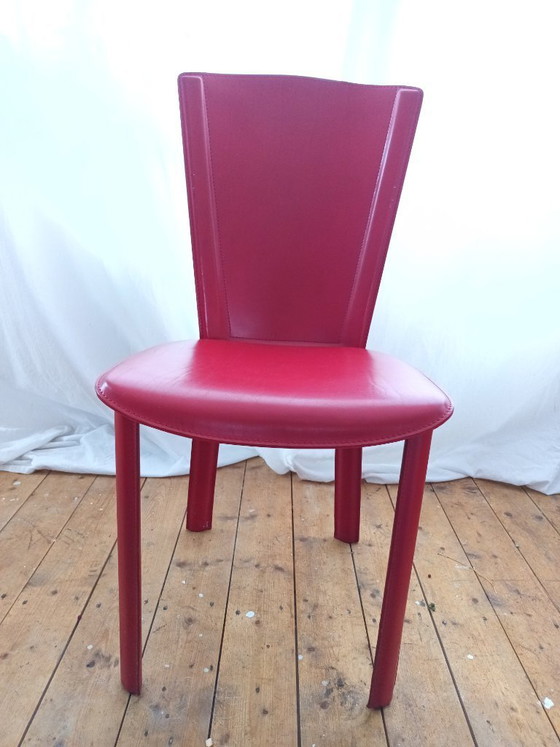 4x Frag Italy Chairs – Dining chairs, Leather, Metal (photo 5 of 12)
