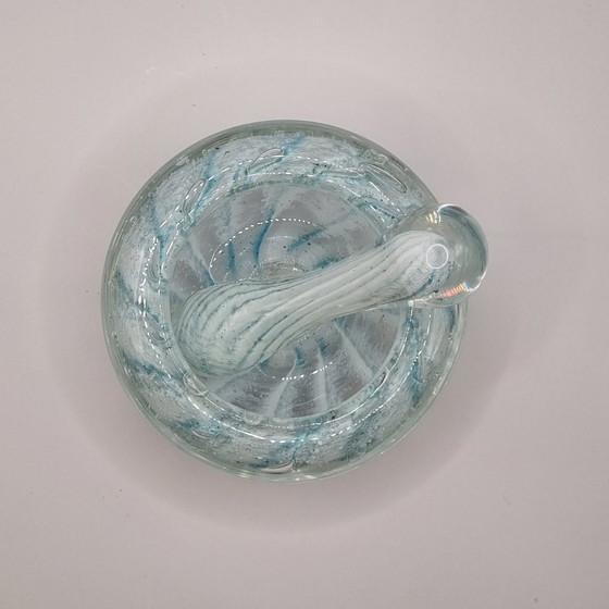Image 1 of Vintage Murano swirl mortar and pestle