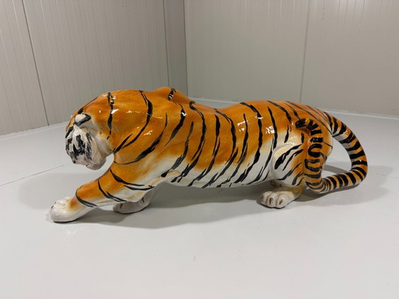 Großer Keramik-Tiger Italien 1970er – Dekorative Objekte, Ceramic (photo 6 of 21)