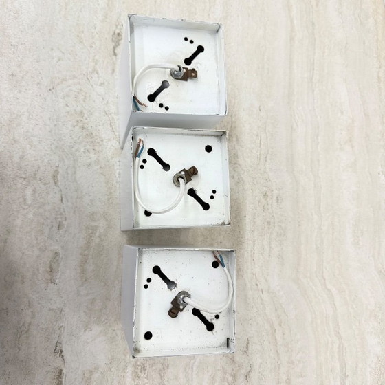 Image 1 of Set of 3 vintage Raak wall / ceiling lamps minimalist design , 1970s