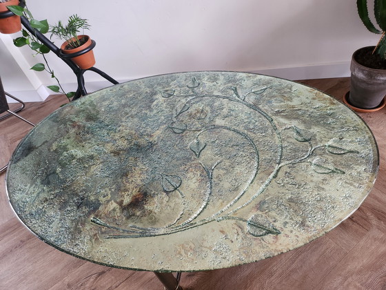 Image 1 of Tavolino da caffè ovale vintage