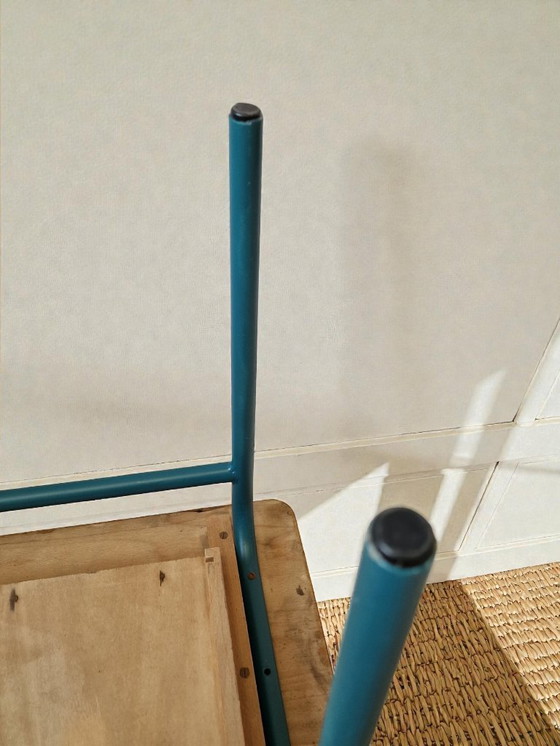 Image 1 of Coppia di comodini in legno e metallo