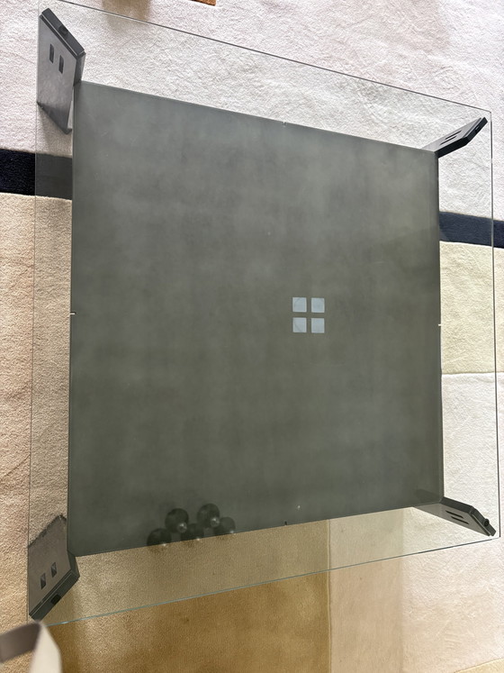 Tavolino Giorgetti con prolunga centrale e piano in vetro – Tavolini da caffè, Wood, Glass (photo 5 of 5)