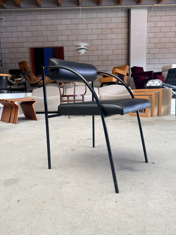 Lot de 4 chaises Bieffeplast Vienna, Rodney Kinsman (prix du lot), Chaises de salle à manger, Métal, Skaï (photo 11 sur 15)