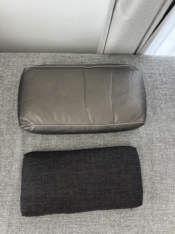 Image 1 of Leolux Ponton 2-delige modulaire design bank met hocker