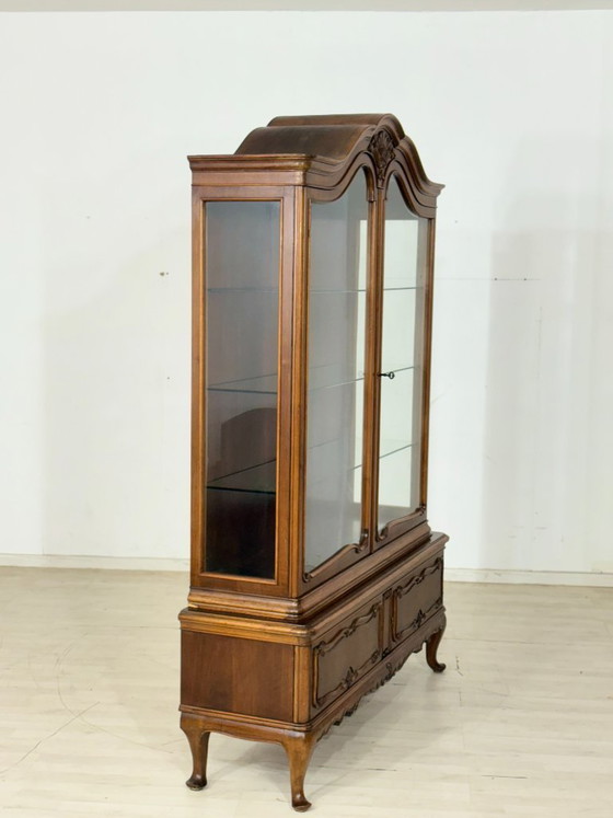 Image 1 of Vitrinekast in barokstijl / displaykast / Chippendale vitrinekast / vintage kast