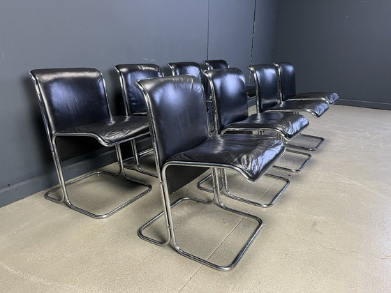 Image 1 of Set of 8 Calla chairs by Antonio Ari Colombo dining chairs, 1970s