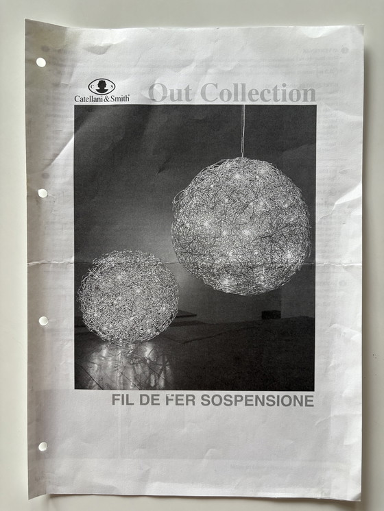 Image 1 of Lampe suspendue Fil de Fer par Catellani & Smith