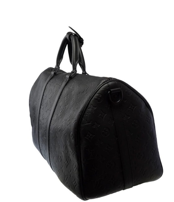 Image 1 of Zak LOUIS VUITTON Keepall en Cuir Noir - 103482
