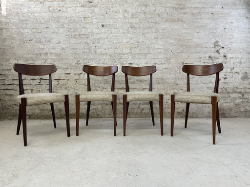 Vintage teak chairs set of 4