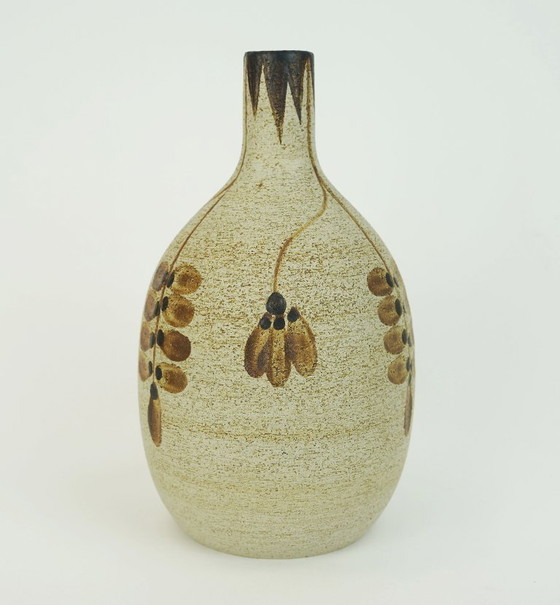 Image 1 of vintage sgrafo ceramic VASE sgrafo modern peter mueller 1970s model 1976