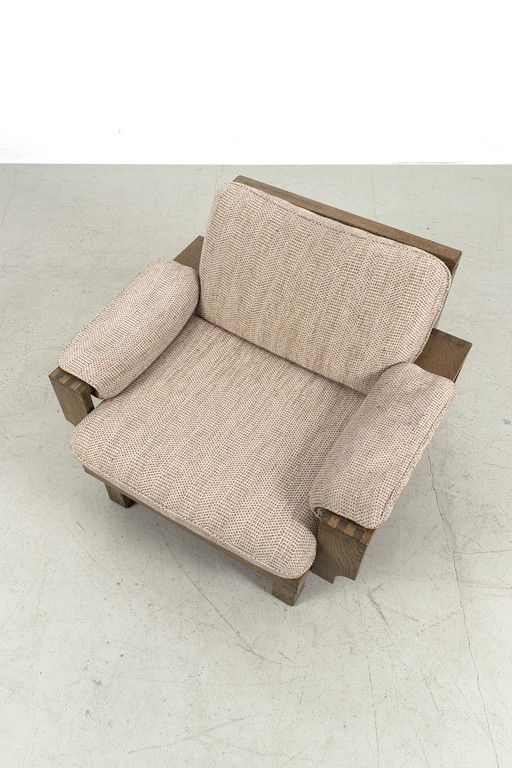 Vintage Brutalist armchair